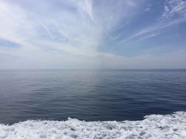 国賀めぐり定期観光船から見た日本海