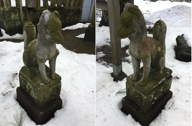 白潟天満宮稲荷神社の神狐様