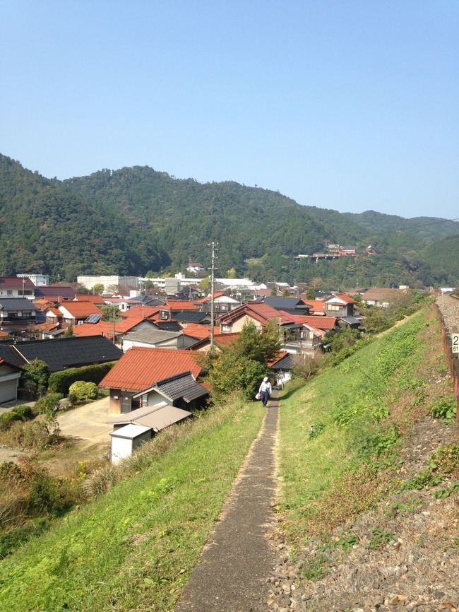 線路を越えるときは気をつけて