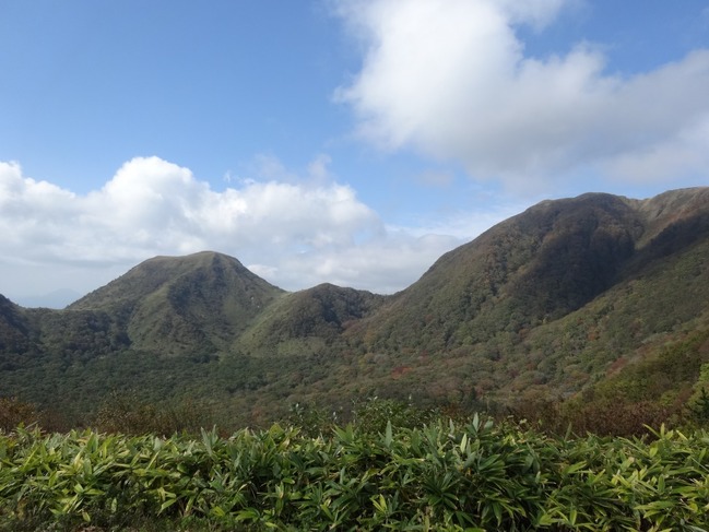 大平山展望台からみた山並み