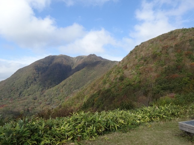 大平山展望台からみた山並み