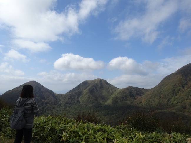 大平山展望台からみた山並み