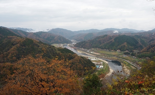 美郷町旧大和村の町並み