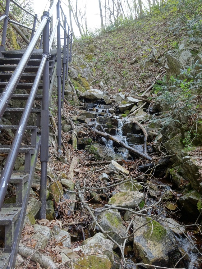 鉄の階段（鳥上滝 横)