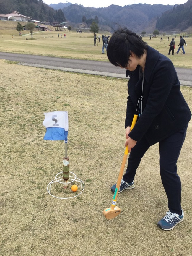 ホールポスト内になるべく少ない打数で入れたい