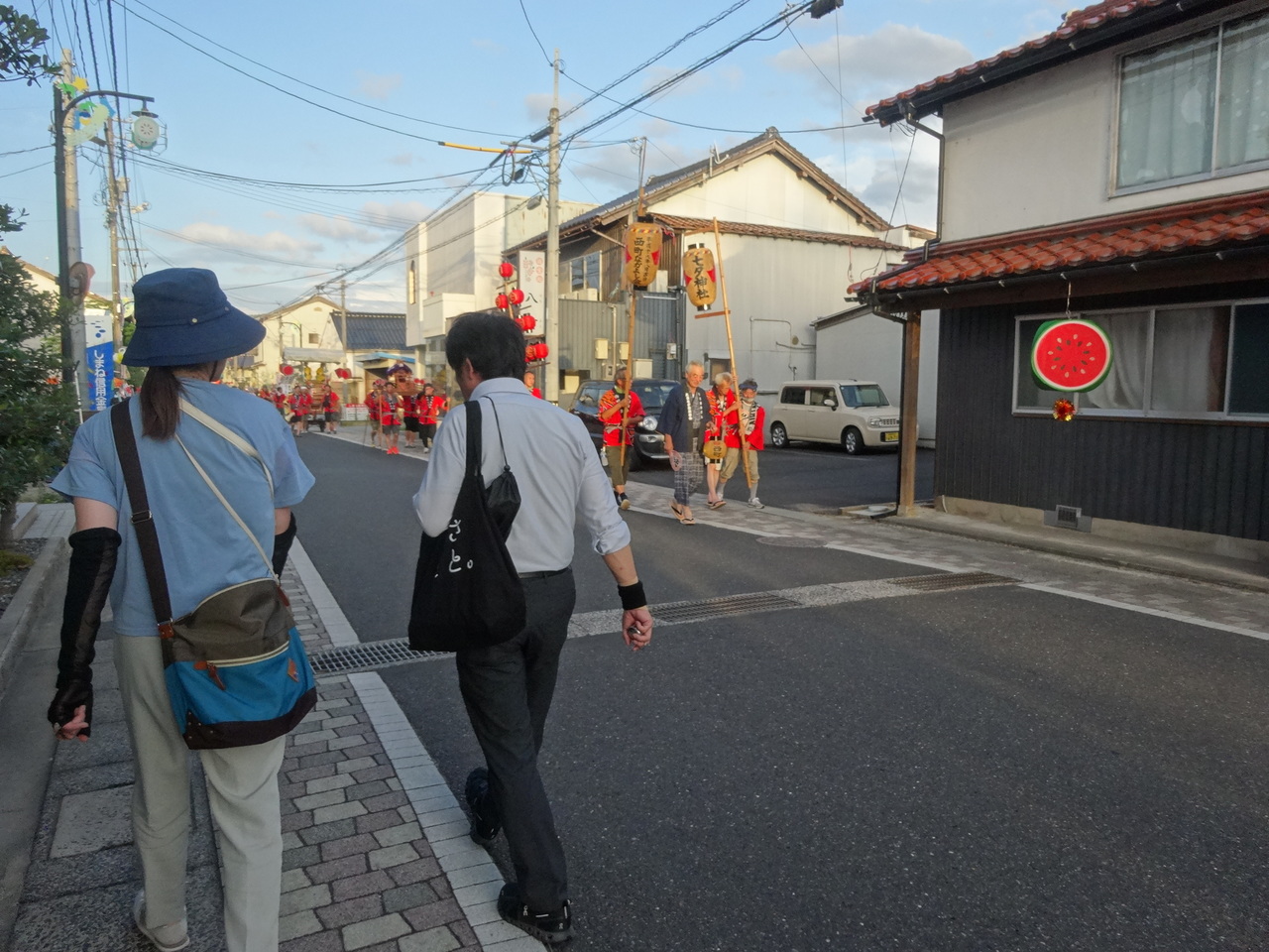 いざ祭会場へ