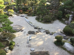 『原鹿の旧豪農屋敷』の出雲流庭園